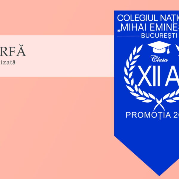 Eșarfa absolvire albastru