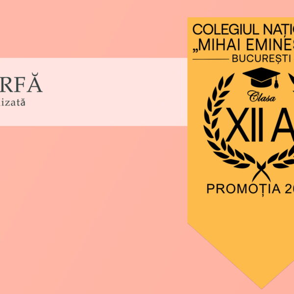 Eșarfa absolvire portocalie