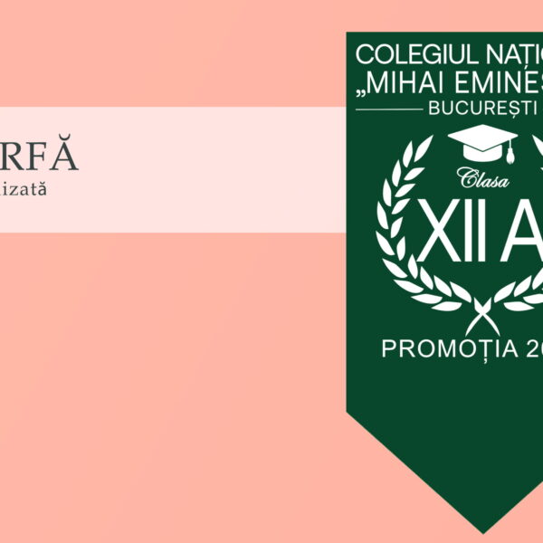 Eșarfa absolvire Verde Smarald