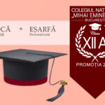 Tocă simplă și eșarfă absolvire personalizată Vișiniu + Diplomă Gratis